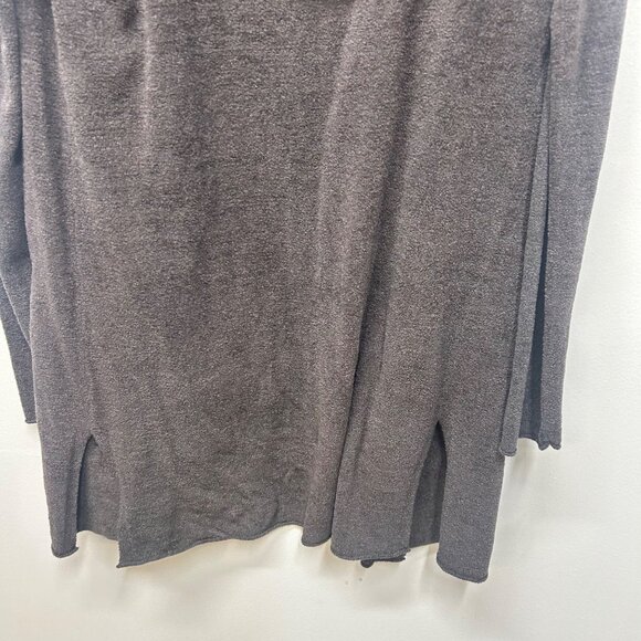 Barefoot Dreams CozyChic Ultra Lite Hooded Cardigan With Pockets Charcoal Gray S - Picture 6 of 8